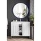 James Martin Vanities Alicante 39.5in Single Vanity, Glossy White, Brushed Nickel w/ White Glossy Composite Stone Top E110V39.5GWBNKWG - alternate 2